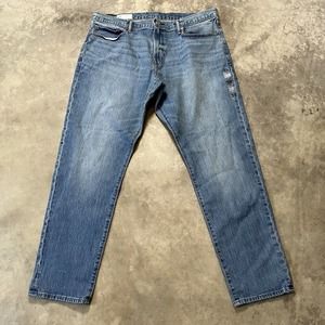 Gap Jeans Mens Size 38 Slim Straight Leg Light Wash Cotton Blend Denim